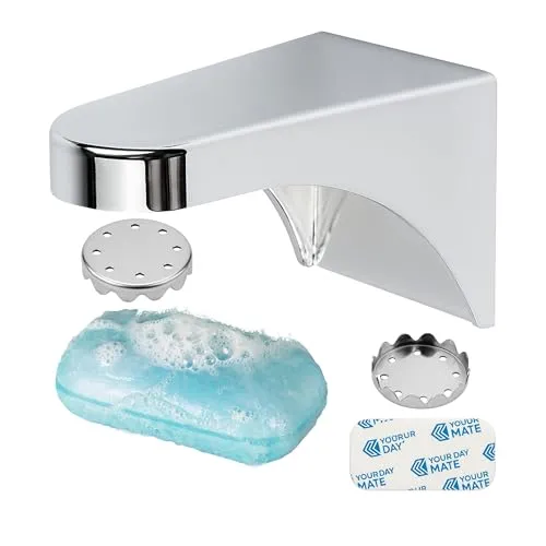 Magnetische Seifenhalterung 1 Pack - Hygienische Lösung für Handseife - Seifenschalen für saubere und trockene Seifen, ideal für alle Seifenstücke bis 150g. Inklusive rostfreier Seifenplättchen für eine hygienische Anwendung.