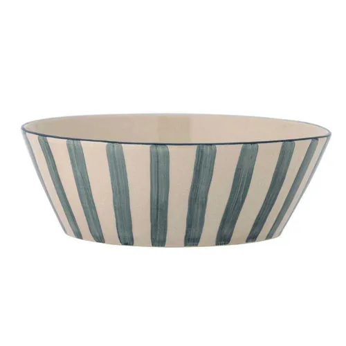 Bloomingville Servierschale BEGONIA Grün Streifen 1,7 Liter von Bloomingville