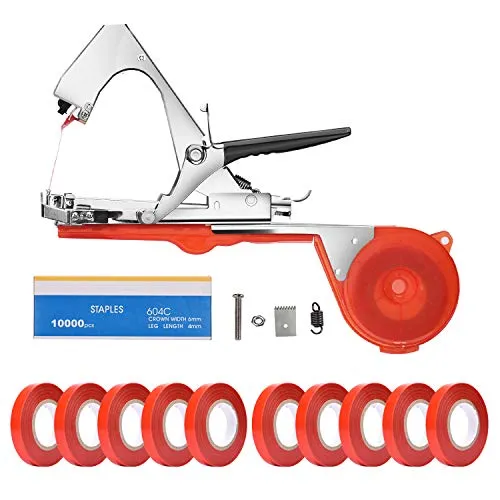 Bindezange für Pflanzen - Handbindemaschine für Obst und Gemüse - Werkzeugsets für die Landwirtschaft: Effiziente Bindemaschine für Trauben, Tomaten und Gurken, die Zeit spart und einfach mit einer Hand bedient werden kann.