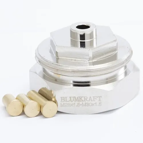 BLUMKRAFT Heizkörperadapter M28 x1.5 - M30x1.5 Kompatibel mit COMAP, SAR. Thermostatisches Ventil M28-M30 M28F-M30M