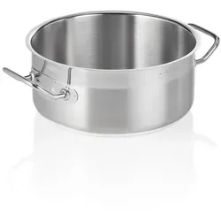 WAS Germany - Bratentopf Cookware 21, Ø 24 cm, Chromnickelstahl 18/10