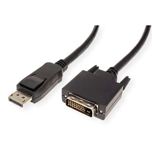 DisplayPort Kabel DP Stecker - DVI-D Stecker, schwarz, 3 m