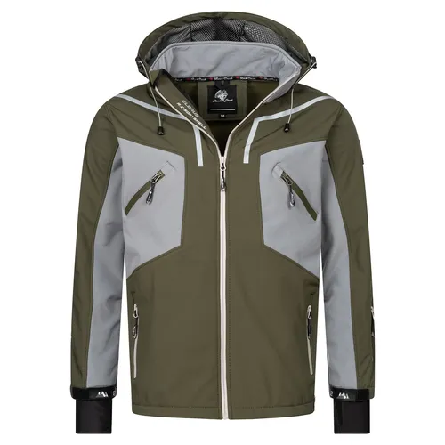 Rock Creek Softshelljacke Herren H-293 grün XXXL - Vielseitige Softshelljacke für Outdoor-Aktivitäten. Atmungsaktives Material mit Stretch sorgt für hohen Tragekomfort. Ideal für windige Tage – bleibt trocken und schmutzabweisend.