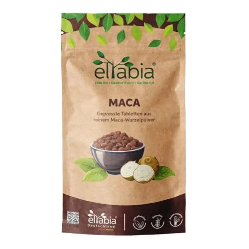 Maca Tabletten 1000 Presslinge aus Peru | Hochdosiert 5000mg Tagesdosis | Premium Rohkost-Qualität | 100% rein ohne Zusätze