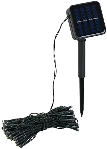 Lunartec Outdoor Lichterkette: Solar-Lichterkette mit 100 warmweißen LEDs - Lichterkette für Außen & Innen mit Dämmerungssensor, 8 Leucht-Modi und bis zu 16 Stunden Leuchtdauer – ideal für stimmungsvolle Dekoration im Garten oder auf der Terrasse.