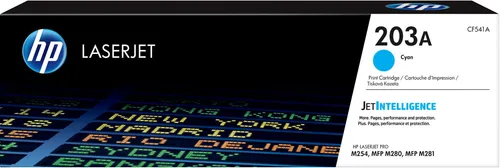 HP Toner CF541A 203A cyan - Original Toner für HP Color LaserJet Pro Drucker, bis zu 1.300 Seiten Kapazität für hochwertige Farbdrucke