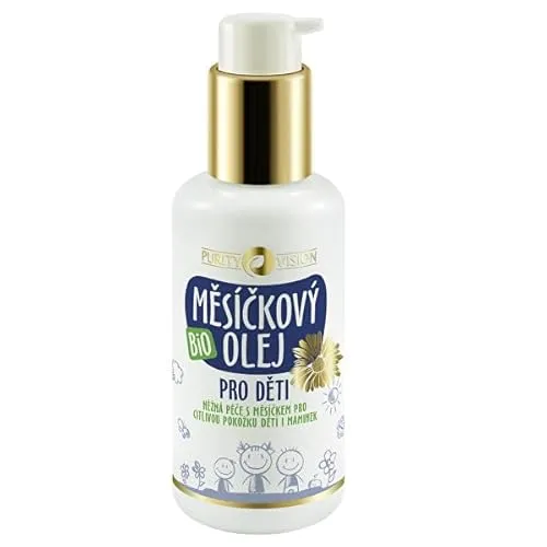 Purity Vision Körperöl Bio-Calendulaöl für Kinder 100ml - Natürliche Pflege für die empfindliche Haut von Kindern und Müttern. Das Bio-Calendulaöl von Purity Vision spendet Feuchtigkeit und macht die Haut seidenweich – ideal für die tägliche Anwendung.