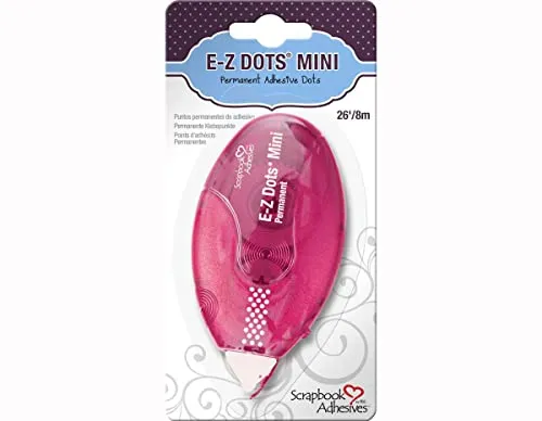 Toga E-Z Dots Doppelseitiges Mini-Klebeband, klar, 3 mm x 8 m, 1 Einheit