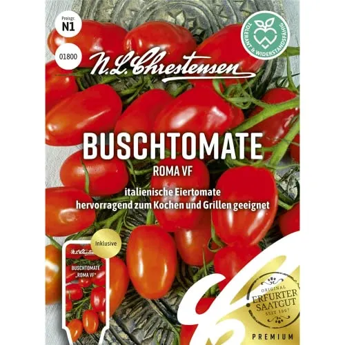 Buschtomate Roma VF, italienische Eiertomate, Samen