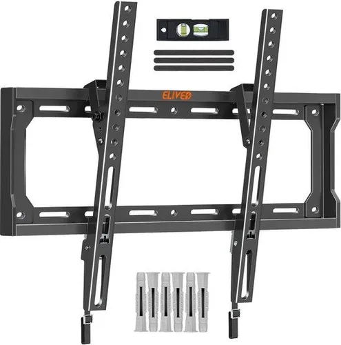 Kantelbare TV-Wandhalterung für 26-60 Zoll LED/LCD/OLED-TV bis 45 kg, VESA 400x400 mm, schwarz