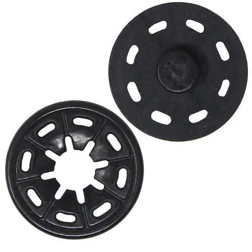 Druckknöpfe 25mm aus Kunststoff in Schwarz zum annähen (2,5 cm) 10