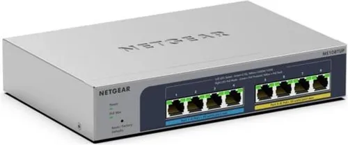 NETGEAR 8-Port Ultra60 PoE Multi-Gigabit Ethernet Plus Smart Switch (MS108TUP) - Managed, 4 PoE++ und 4 PoE+, 230 W Leistung, ideal für effiziente Netzwerkverwaltung und flexibles Management