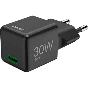 hama GaN-Ladeadapter schwarz, 30 Watt - Effizienter hama GaN-Ladeadapter schwarz, 30 Watt – ideal für schnelles und sicheres Aufladen Ihrer Geräte. Kompakt und universell einsetzbar, perfekt für unterwegs.