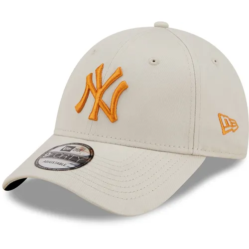 New Era 9Forty Strapback Cap - New York Yankees Beige - Hüte & Mützen für Unisex Erwachsene, stylische Baseballcap aus 100% Baumwolle, ideal für den Sommer und Freizeitaktivitäten.