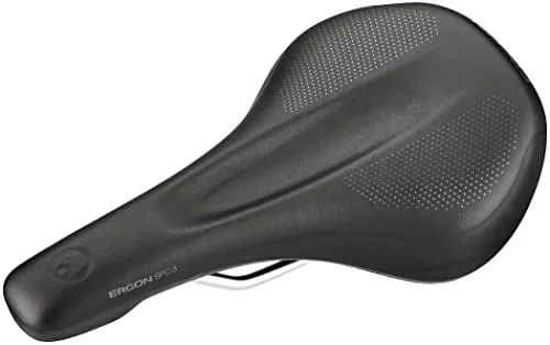 Ergon SFC3 Gel Fahrradsattel für Erwachsene, Schwarz, S - Fahrradsattel mit Comfort Foam und Gel Pads für optimalen Sitzkomfort bei Fitnessfahrten, Gewicht nur ca. 395 g.