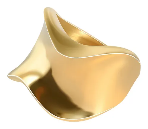 AKZENT Fingerring Loisa aus Edelstahl, goldfarben ionenplattiert, Gr. 54 - 62 (Einzeln), Damen Ring