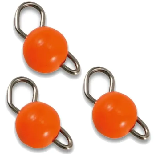 Paladin Tungsten Cheburashka Flexibler Jigkopf - 3 Jigheads, Gewicht/Farbe:0.6g / orange
