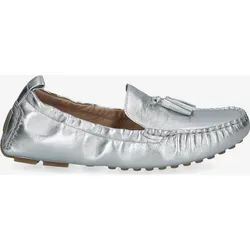 Peter Kaiser 74655 941, Slipper & Mokassin in Grau, metallik für Damen, Größe 36 - Zeitloser Mokassin von PETER KAISER in elegantem Grau mit feinem Tassel-Detail. Hergestellt aus hochwertigem Leder, bietet er perfekten Tragekomfort für den Alltag und Freizeit. Die flexible Gummisohle sorgt für angenehmes Gehen.