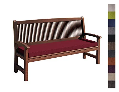 sunnypillow Bankauflage Stuhlkissen 150x40cm Rot in rot von sunnypillow