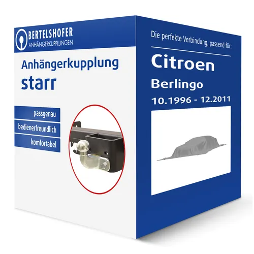 TowCar starre Anhängerkupplung für Citroen Berlingo 1996-2011