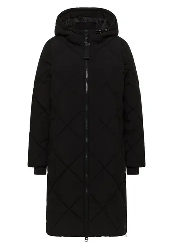 CECIL Steppmantel mit Rucksack Strings Black XL - Funktionsjacke mit 2-Wege-Reißverschluss, praktische Rucksackstrings und seitlichen Taschen – ideal für aktive Tage und wechselhaftes Wetter.