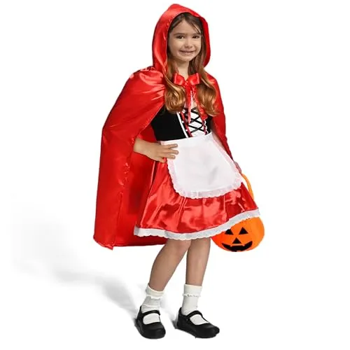 Spooktacular Creations Rotkäppchen Kostüm, Mädchen Halloween Kostüm für Rollenspiele, Pretend Play Party und Halloween Dress Up-L