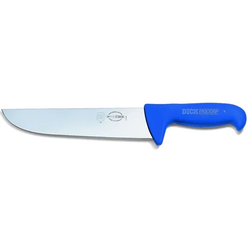 Dick Blockmesser 30 cm blau - großes Fleischermesser mit ergonomischem Griff - Messer, Beile & Sägen - Hochleistungsblockmesser mit rutschfestem Griff für optimale Sicherheit und Komfort beim Schneiden.