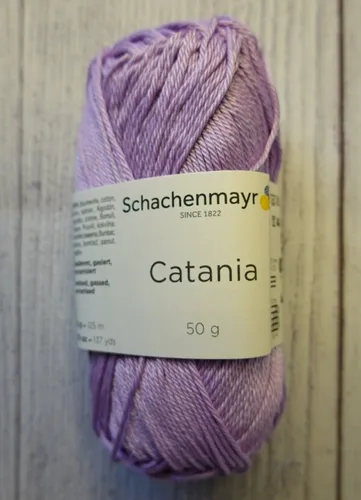 50g Catania Wolle Schachenmayr Flieder Fb226 100%Baumwolle 125m Lauflänge