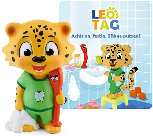Tonies Leo's Tag - Interaktive Musikbox für Kinder mit Zähneputzen-Spaß, fördert spielerisches Lernen!
