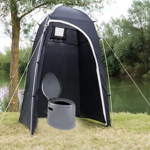 Campingtoilette mit Toilettenzelt – 225 cm hoch