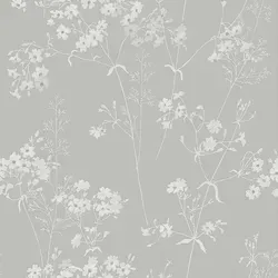 next Vliestapete Leaf Grey, 52x1000 cm