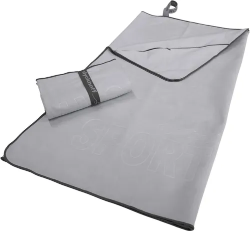 Dyckhoff Mikrofaser Sporthandtuch – Vielseitig und Praktisch - Das Dyckhoff Sporthandtuch aus Mikrofaser ist leicht, schnell trocknend und ideal für Sport, Reisen oder Ausflüge. Mit integrierter Ecktasche und elastischer Schlaufe für einfache Aufbewahrung.
