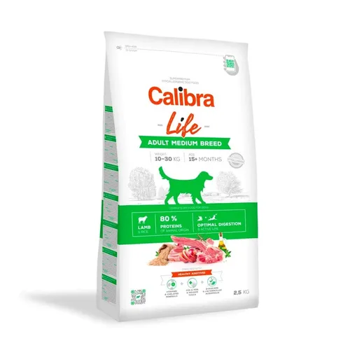 CALIBRA Dog Life Adult Medium Breed Lamb - trockenfutter für Hunde 8594062086611