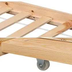 Happy Garden Bettschublade Marceau aus Holz mit Lattenrost in braun von Happy Garden