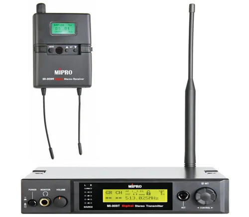 Mipro Audio Funk-Empfangsmodul Mipro MI-909RT In-Ear Monitor Funk-System, für Bühnen, Monitoring-System mit Taschenempfänger, Monitor Kopfhöreranschluss 6,3 mm Klinke