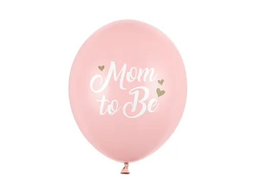 Ballons 30 cm, Mom to Be, Pastel Pale Pink (1 VPE / 6 Stk.)