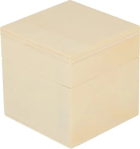 Artemio 5 x 5 x 5 cm, aus Holz, quadratisch, Beige
