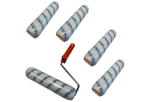 ConToo Farbroller Farbroller Malerwalze 5 St. mit Bügel Farbwalze Mikrofaser 25cm CT01