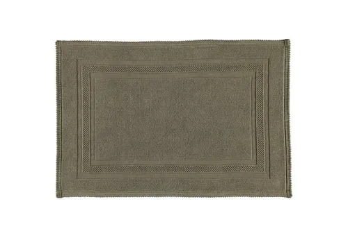 RHOMTUFT Badematte Gala Taupe - 50x70 cm - Badematte aus 100% Baumwolle, beidseitig verwendbar und besonders saugfähig. Ideal für Fußbodenheizung, hergestellt in Deutschland.