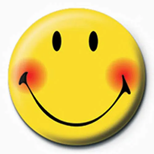 empireposter Smiley - Ansteck Button Ø2,5 cm - Fun-Accessoires, stylischer Smiley Button für gute Laune im Taschenformat.