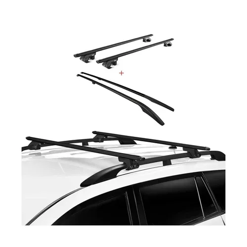OMAC Dachträger Dachreling Set für VW Touareg 7L (2002-2010) - Dachgepäckträger aus Aluminium, abnehmbar und rostfrei. Ideal für Outdoor-Abenteuer, maximiert Ihren Ladeplatz und sorgt für sicheren Transport.