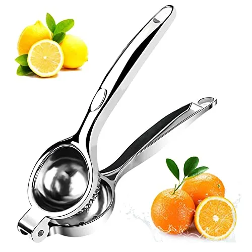 Magrimaxio Zitronenpresse Handpresse, Zitruspresse Manuell, Anti-Ätzmittel, Schweres Saftpresse Manuell, 7cm Durchmesser Lemon Squeezer für Küche, Bar, Restaurant, Sicher und Langlebig, MAG096
