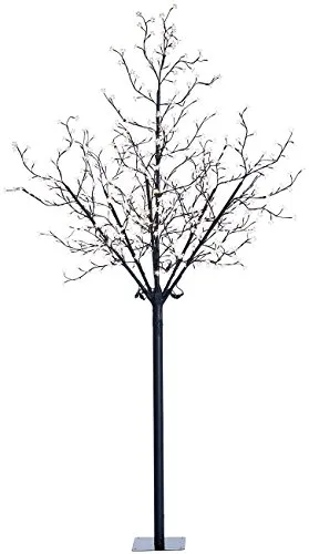 Lunartec Lichterbaum: LED-Deko-Baum mit 600 beleuchteten Blüten, 250 cm, für innen & außen (Lichterbaum außen, LED, Weihnachtsbaumbeleuchtung)