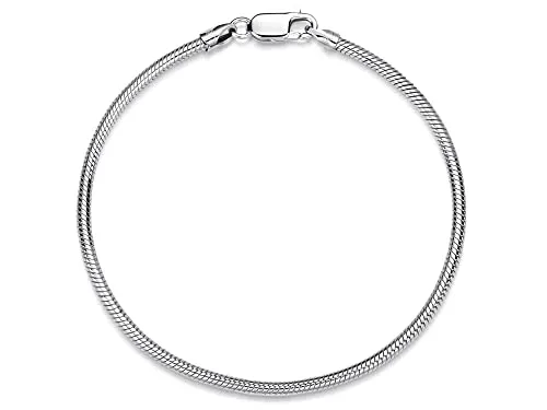 2,2mm Schlangenkette Armband - echt 925 Silber, Länge 20cm