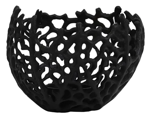 Light & Living Windlicht - Schwarz - Metall - 12 x 10 cm - Windlicht in elegantem Schwarz, 12 x 10 cm groß, aus robustem Metall, perfekt für Teelichter und setzt stilvolle Akzente in jedem Raum.