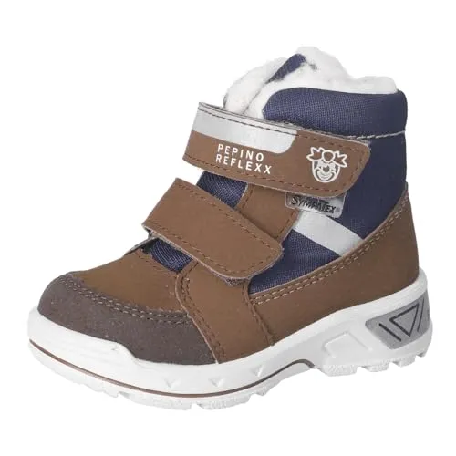 RICOSTA Jungen Stiefel FLO, wasserdichte Klettstiefel für Kinder - Wanderschuhe mit Sympatex-Technologie, 100% wasserdicht und ideal für aktive Kinder, die Komfort und Bewegungsfreiheit benötigen.