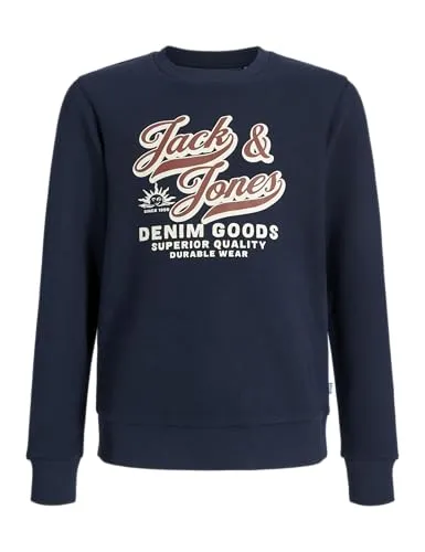 JACK & JONES JUNIOR Jjelogo Sweat Crew 2 Col Aw25 Noos Jnr