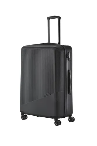 Travelite 4-Rad Hartschalenkoffer groß 96L - anthrazit, leicht mit TSA Kombinationsschloss und robustem Design für sorgenfreies Reisen