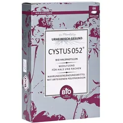 Cystus 052 Bio Halspastillen 66 ST - Arzneimittel zur Linderung von Halsschmerzen, mit natürlichen Inhaltsstoffen für eine sanfte und effektive Wirkung.