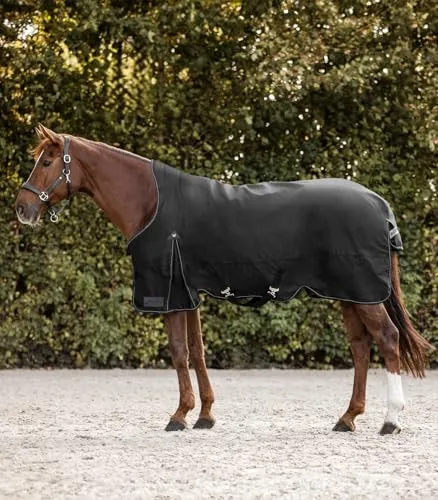 Waldhausen Outdoordecke Arctic High Neck Light 0g schwarz 135 cm - Reiten - Hochwertige Übergangsdecke für Pferde, mit hohem Hals für optimalen Schutz und Komfort bei kühlerem Wetter.